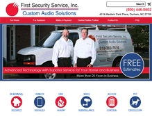 Tablet Screenshot of firstsecurityserviceinc.com